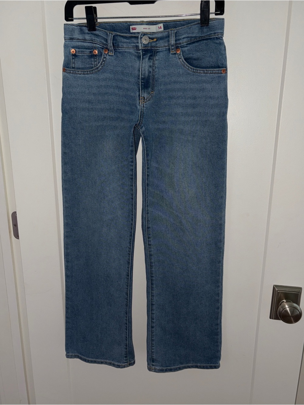 Levi's wide leg jeans girl's sz 14 EUC LN